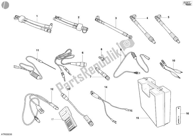 Tutte le parti per il Strumento Di Controllo Della Pressione del Ducati Supersport 800 SS USA 2005